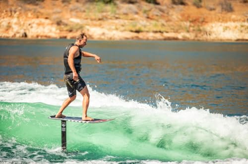 Liquid Force 2024 Launch Foil Board and Launch 120 Wake Foil Kit Package Black