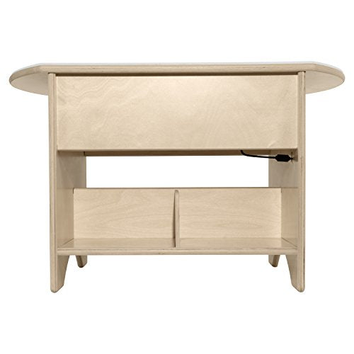 Wood Designs 30" Brilliant Light Table with Storage Natural