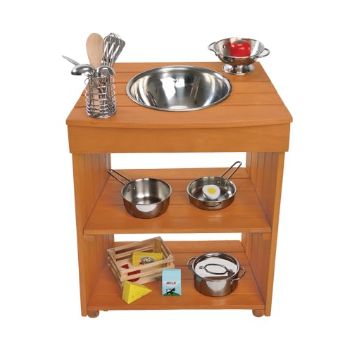 Excellerations Kids Outdoor Play Sink & Mud Kitchen Playset