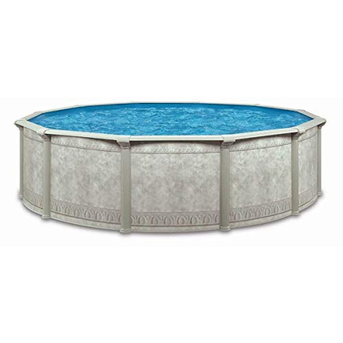 Aquarian Pools Venetian Steel Above Ground Swimming Pool Gray