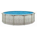 Aquarian Pools Round Steel Above Ground Swimming Pool Khaki