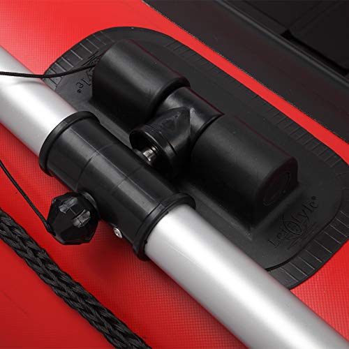 Generic Camping Survivals PVC Water Adult Assault Boat Red And Black
