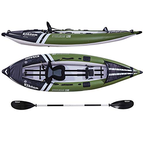 Elkton Outdoors Steelhead Inflatable Fishing Kayak Single