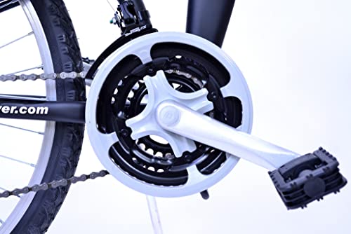 Columba Alloy Folding Bike 18 Speed Double Suspension Black 26 inch