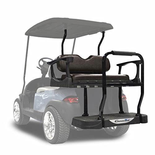 MADJAX Genesis 250 Golf Cart Rear Seat Kit for Club Car Precedent/Onward/Tempo Models Black