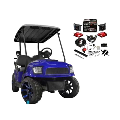 Sourcefy Alpha Body Kit Blue for Club Car Precedent Onward Tempo w/Light Kit (2004 Up) - Ultimate Plus Light Kit (#02-130) - Golf Cart 05-027KS OEM