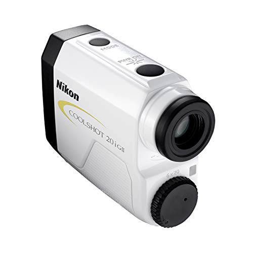 Nikon Coolshot 20i GII Golf Laser Slope Rangefinder White with Yellow Trim