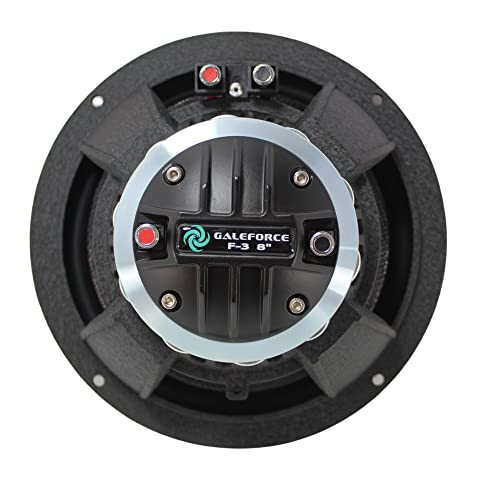 GaleForce Audio F-3 Series 8" 250W RMS 4-Ohm 2-Way Marine Speaker with Horn Turquoise