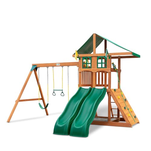 Gorilla Playsets Avalon Treehouse Wooden Swing Set Cedar