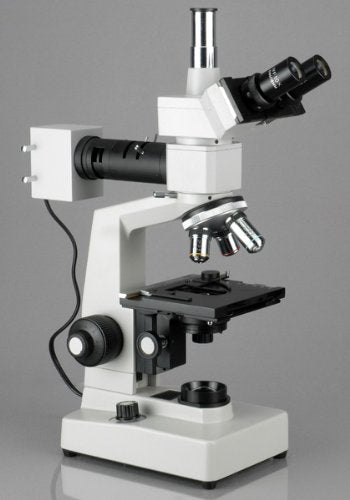 AmScope Digital Trinocular Metallurgical Microscope 40X-1600X with 8MP Camera
