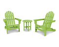 TREX Cape Cod Folding Adirondack Chair Set with Side Table