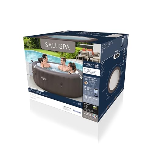 Bestway SaluSpa Dominica Smart EnergySense HydroJet Inflatable Hot Tub Spa Mousse