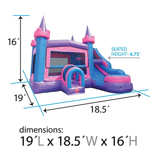 TentandTable Inflatable Bounce House Water Slide with Blower, Commercial Grade, Classic Pink