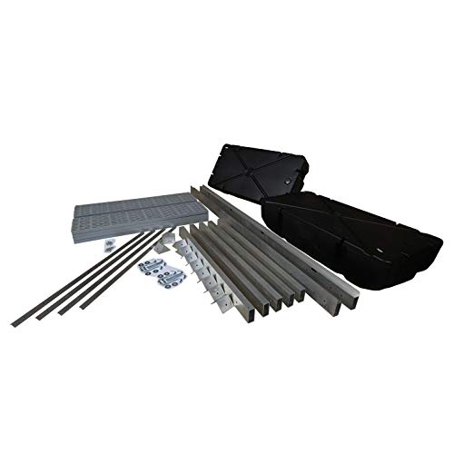 Patriot Docks Low Profile 4ft x 8ft Floating Dock Section Gray Polypropylene