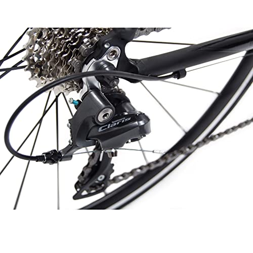 Tommaso Forcella Aluminum Road Bike Shimano Claris 24-Speed Matte Black Medium 56cm