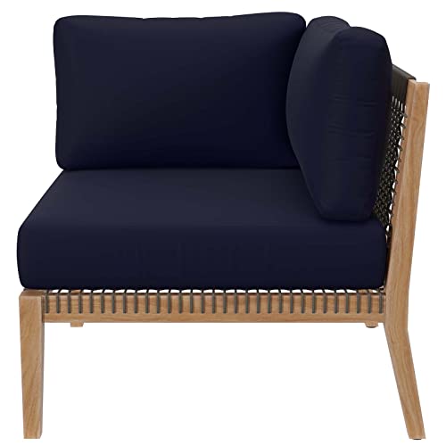 Modway Clearwater Loveseat Gray Navy