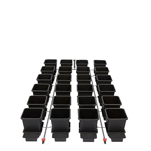 AutoPot 24 Pot Hydroponic System Black - Self-Watering, Includes AIRBASES & AIRDOMES