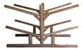Log Kayak Rack 4 Canoe + 2 Kayak Holder Unfinished