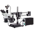 AmScope Digital Trinocular Stereo Zoom Microscope 3.5X-90X Black