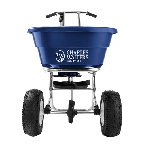 Charles Walters CW3000S Professional Broadcast Spreader Stainless Steel Frame 80lbs Capacity