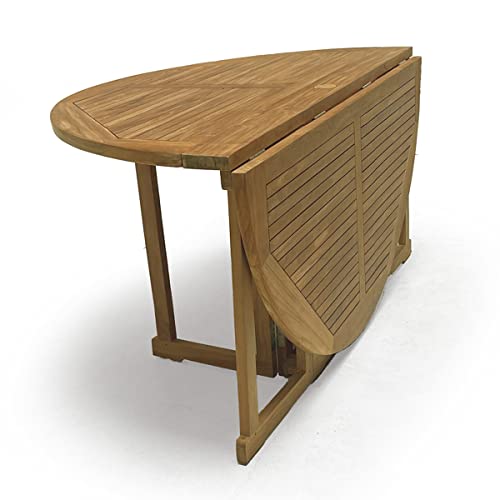 Bayview Patio 7 Piece Indonesian Grade A Teak Outdoor Folding Dining Set Natural Finish Teak Wood