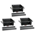 Pilot Rock Heavy Duty Steel Outdoor BBQ Charcoal Grill with 360 Degree Swivel Post Black