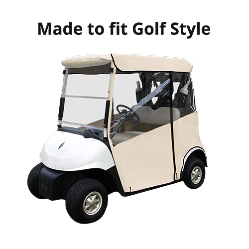 DOORWORKS GOLF CART ENCLOSURES Golf Cart Cover Black