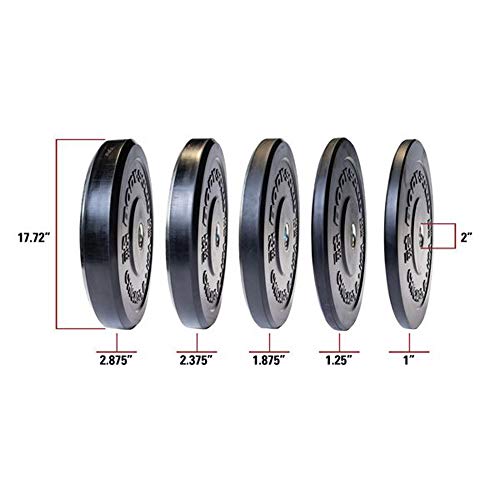 Body-Solid Chicago Extreme Bumper Plate Black