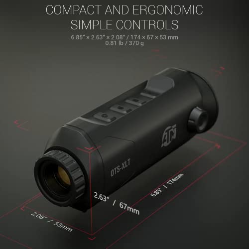 ATN OTS-XLT Compact Lightweight Thermal Viewer 2-8x Black