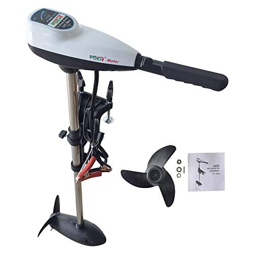 HQHAOTWU Thrust Electric Outboard Motor 240lbs Trolling Engine for Saltwater Boats