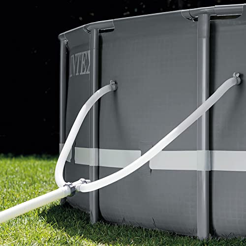 Intex Above-Ground Pool Set with Pump and Vacuum Gray