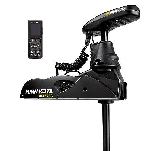 Minn Kota Ulterra 112 lb Thrust Trolling Motor 60" Shaft MEGA Down Imaging Wireless Remote Black