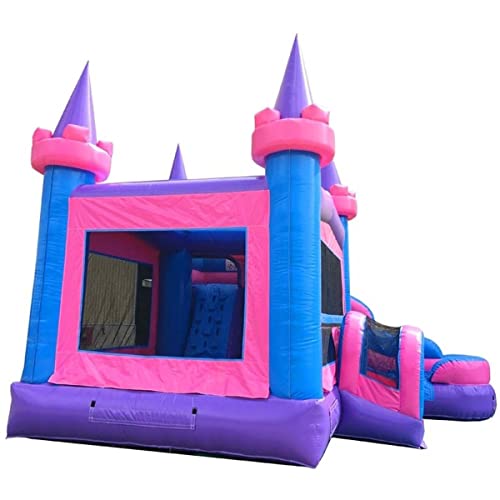 TentandTable Inflatable Bounce House Water Slide with Blower, Commercial Grade, Classic Pink