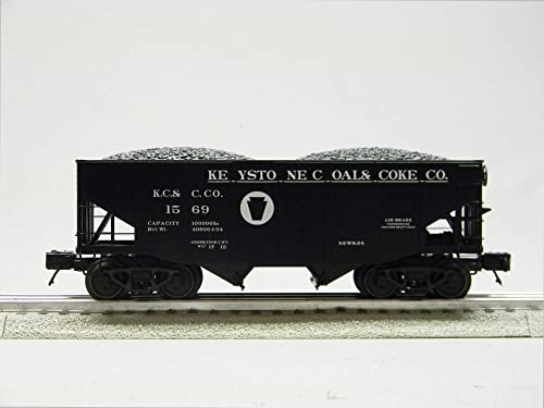 Generic MTH Premier Keystone Fish Belly Hopper 6 Pack O Gauge Natural Color