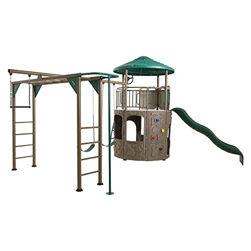Lifetime Adventure Tower Deluxe Swing Set Green