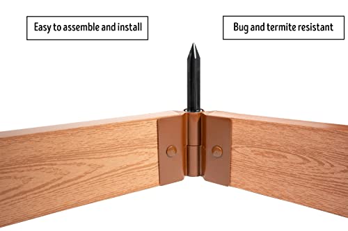 Frame It All Weathered Wood Walk-in Jumbo U-Shape Raised Garden Bed 12' x 12' x 22