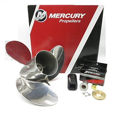Quicksilver Mercury Marine Enertia 15-1/8 x 14 Pitch 3-Blade Stainless Steel Propeller