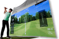 HomeCourse Golf ProScreen 180 Premier Indoor Golf Simulator Enclosure White