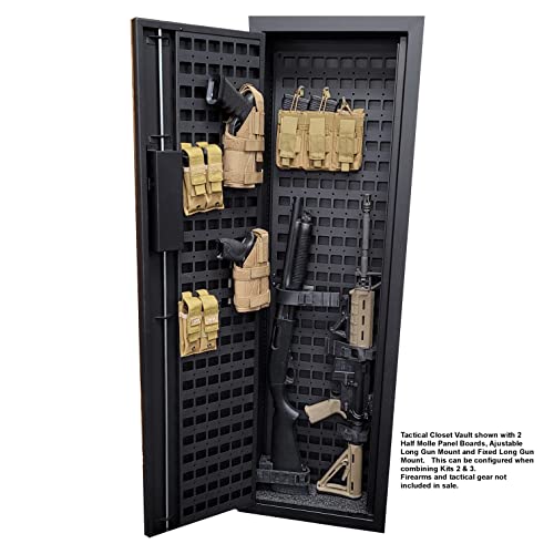 V-Line Tactical Closet Vault Flat Black In-Wall Gun Safe