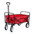 5sssallefaa Folding Utility Wagon Collapsible Cart 100kg Red