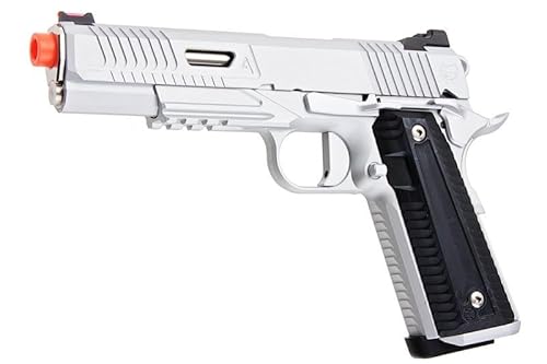 RWA Nighthawk Custom Agent 2 Green Gas Airsoft Pistol Cerakote Silver