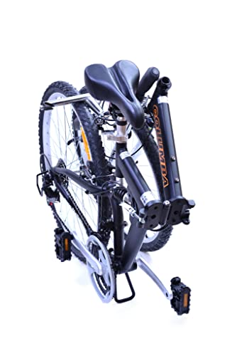 Columba Alloy Folding Bike 18 Speed Double Suspension Black 26 inch