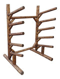 Log Kayak Rack 5 Place 1 Sided SUP Log Rack Canyon Brown