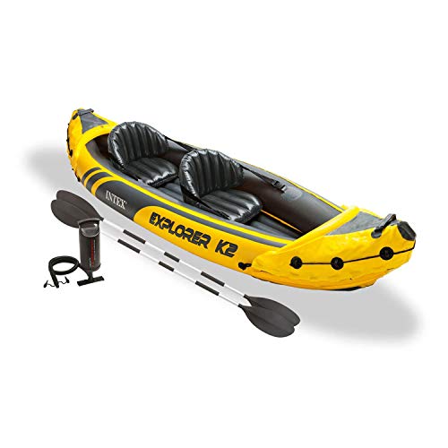 Intex Explorer K2 Inflatable Kayak Set Yellow