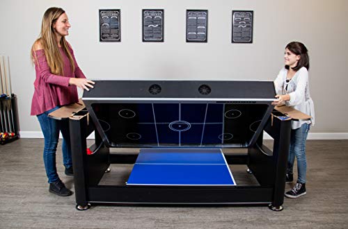 Hathaway Triple Threat 6-ft 3-in-1 Multi Game Table Black