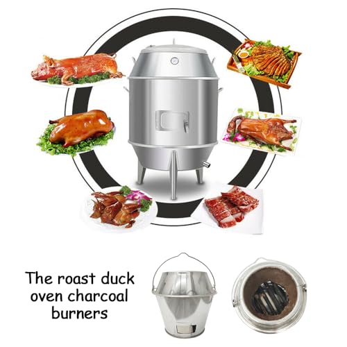 INTBUYING Stainless Steel Duck Roaster Oven Silver