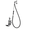 T&S Brass Bedpan Washer Pedal Valve Breaker with 5-Feet Hose