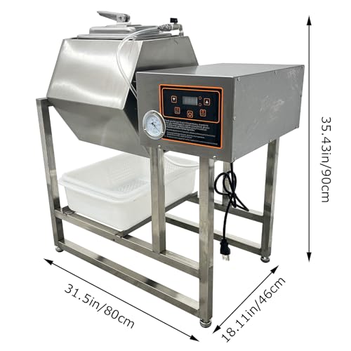 LGXEnzhuo 110V 42L Electric Vacuum Pump Meat Curing Machine Silver