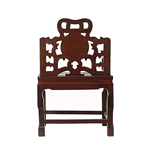 orientliving Chinese Rosewood Handmade Miniature Armchair Display Decor Art AWS1915 Brown