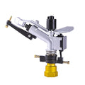GUSTYT 360-Degree Rocker Sprinkler Automatic Irrigation Equipment Yellow Electroplating Silver